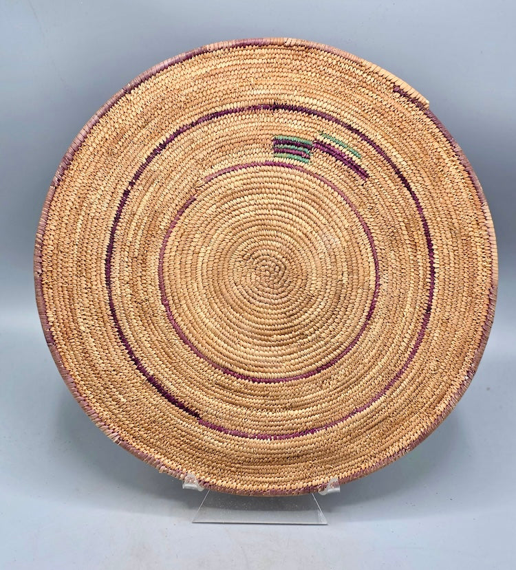Best Most Finely Woven Flat Disk Fulani Basket - Mali - Niger Bend