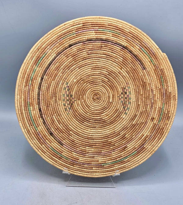 Best Most Finely Woven Flat Disk Fulani Basket - Mali - Niger Bend
