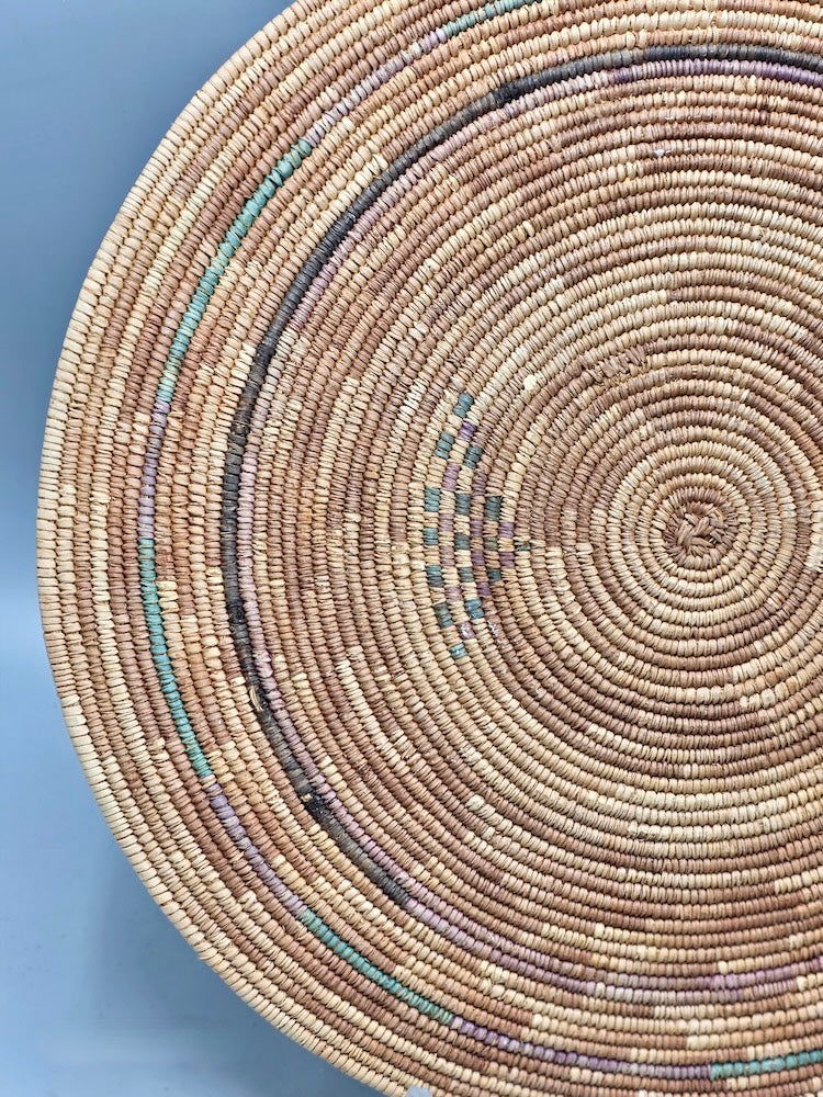 Best Most Finely Woven Flat Disk Fulani Basket - Mali - Niger Bend