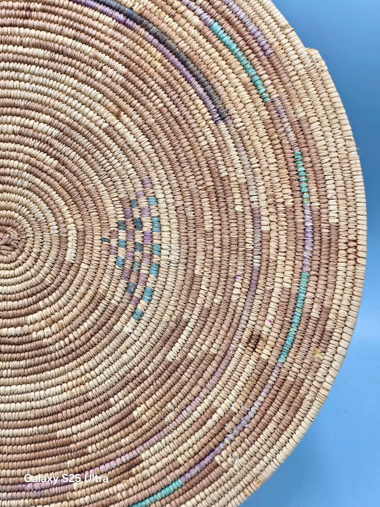 Best Most Finely Woven Flat Disk Fulani Basket - Mali - Niger Bend