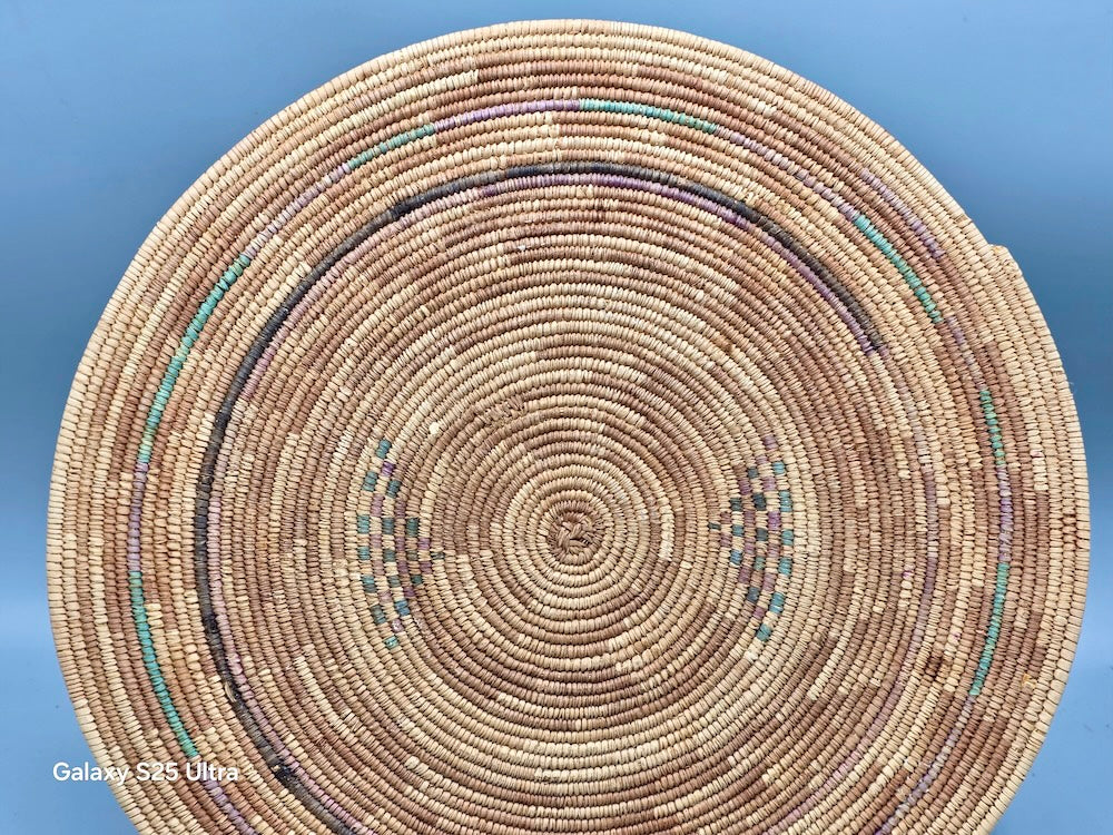 Best Most Finely Woven Flat Disk Fulani Basket - Mali - Niger Bend