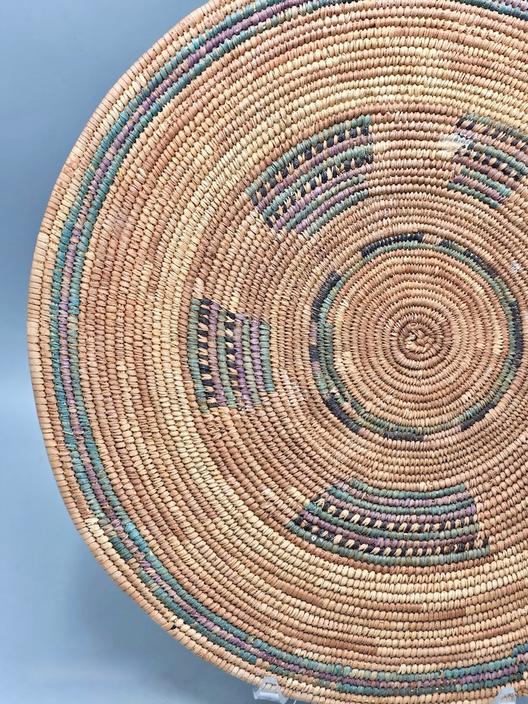 Best Most Finely Woven Flat Disk Fulani Basket - Mali - Niger Bend