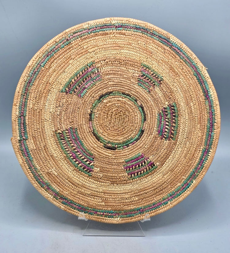 Best Most Finely Woven Flat Disk Fulani Basket - Mali - Niger Bend