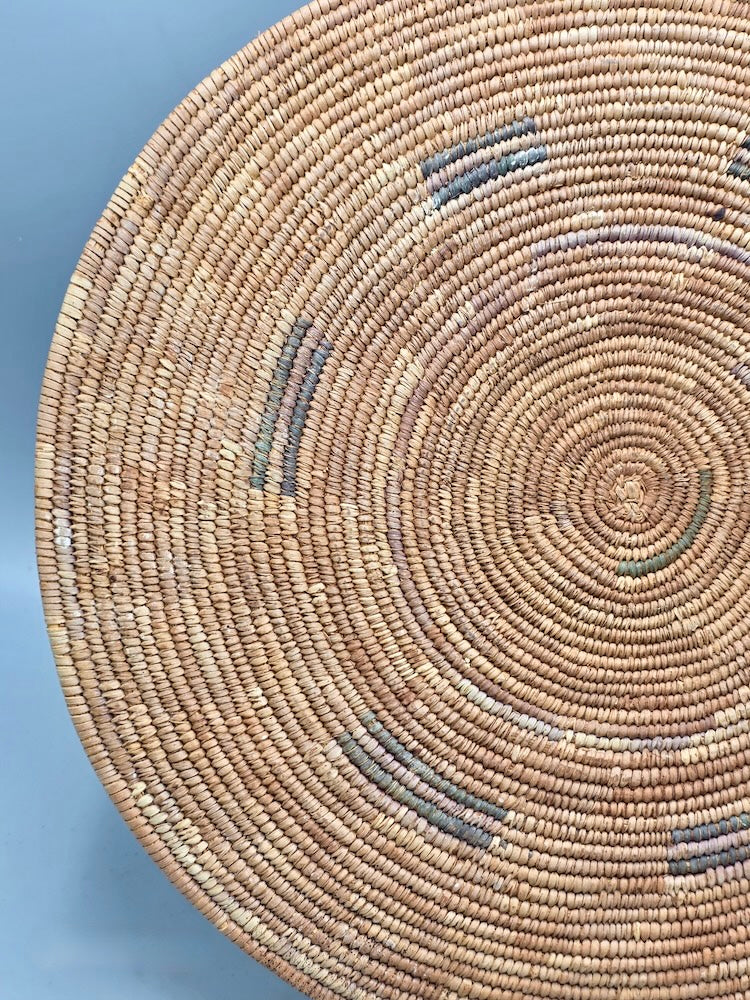 Best Most Finely Woven Flat Disk Fulani Basket - Mali - Niger Bend