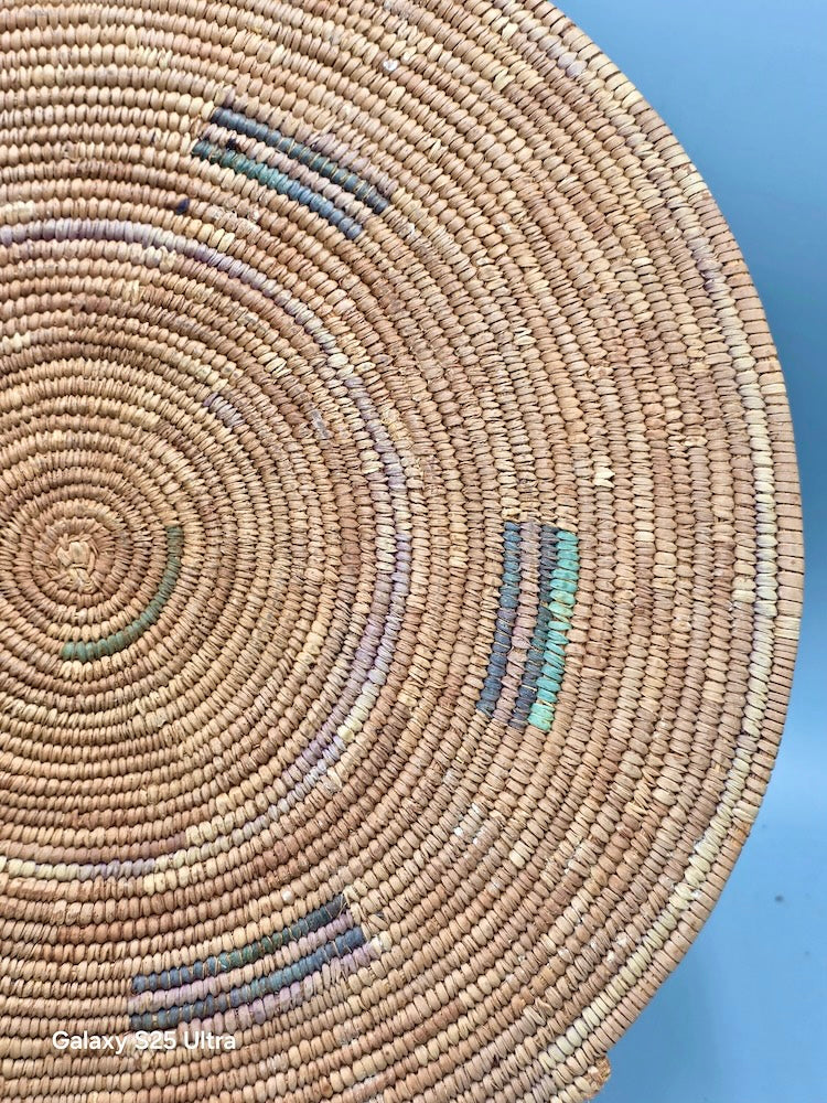 Best Most Finely Woven Flat Disk Fulani Basket - Mali - Niger Bend