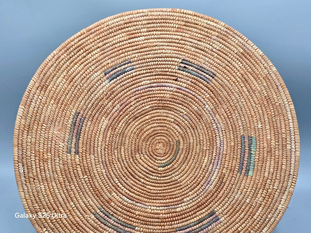Best Most Finely Woven Flat Disk Fulani Basket - Mali - Niger Bend