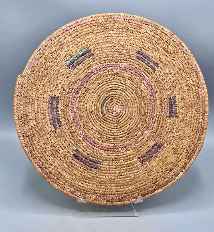 Best Most Finely Woven Flat Disk Fulani Basket - Mali - Niger Bend
