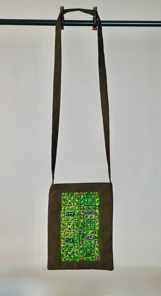 Double Sided Tote made of Vintage Hmong Indigo Tribal Vietnamese Cloth - Niger Bend