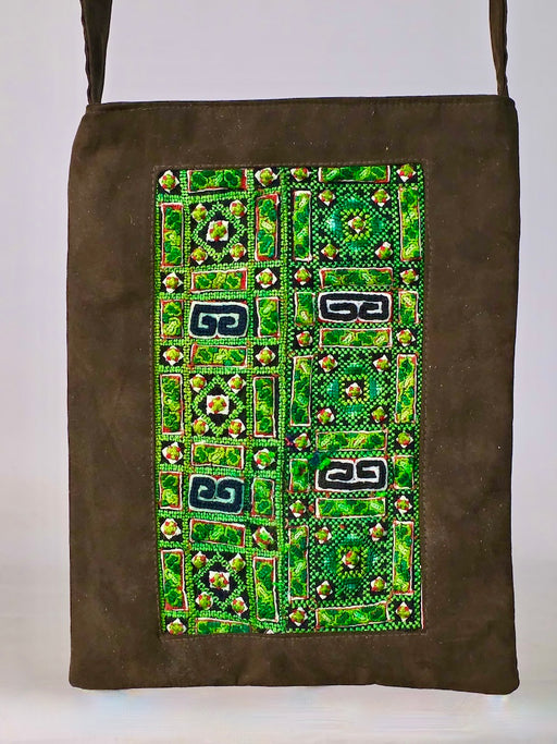 Double Sided Tote made of Vintage Hmong Indigo Tribal Vietnamese Cloth - Niger Bend