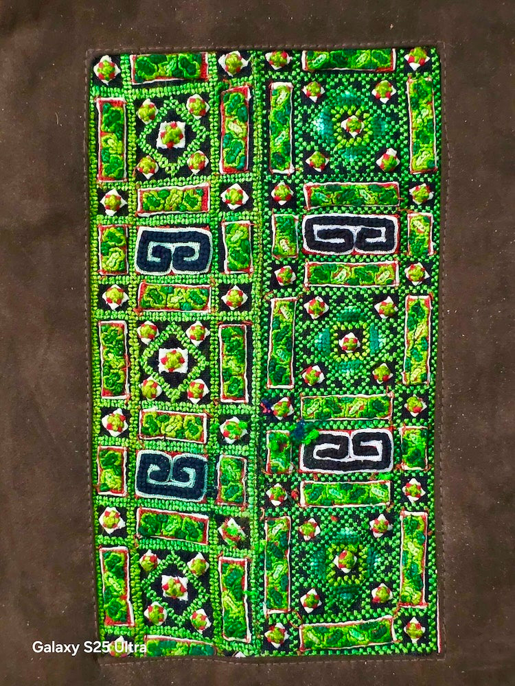 Double Sided Tote made of Vintage Hmong Indigo Tribal Vietnamese Cloth - Niger Bend