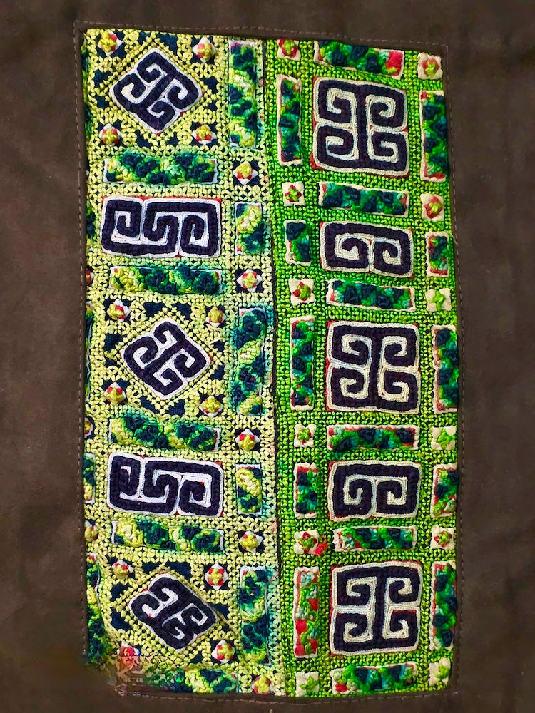 Double Sided Tote made of Vintage Hmong Indigo Tribal Vietnamese Cloth - Niger Bend