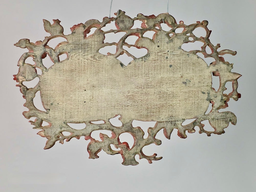 Authentic 19th-Century Qing Dynasty Chinese-Vietnamese Gilt Wood Pomegranate Wall Plaque Pair – Auspicious Prosperity Blessing - Niger Bend