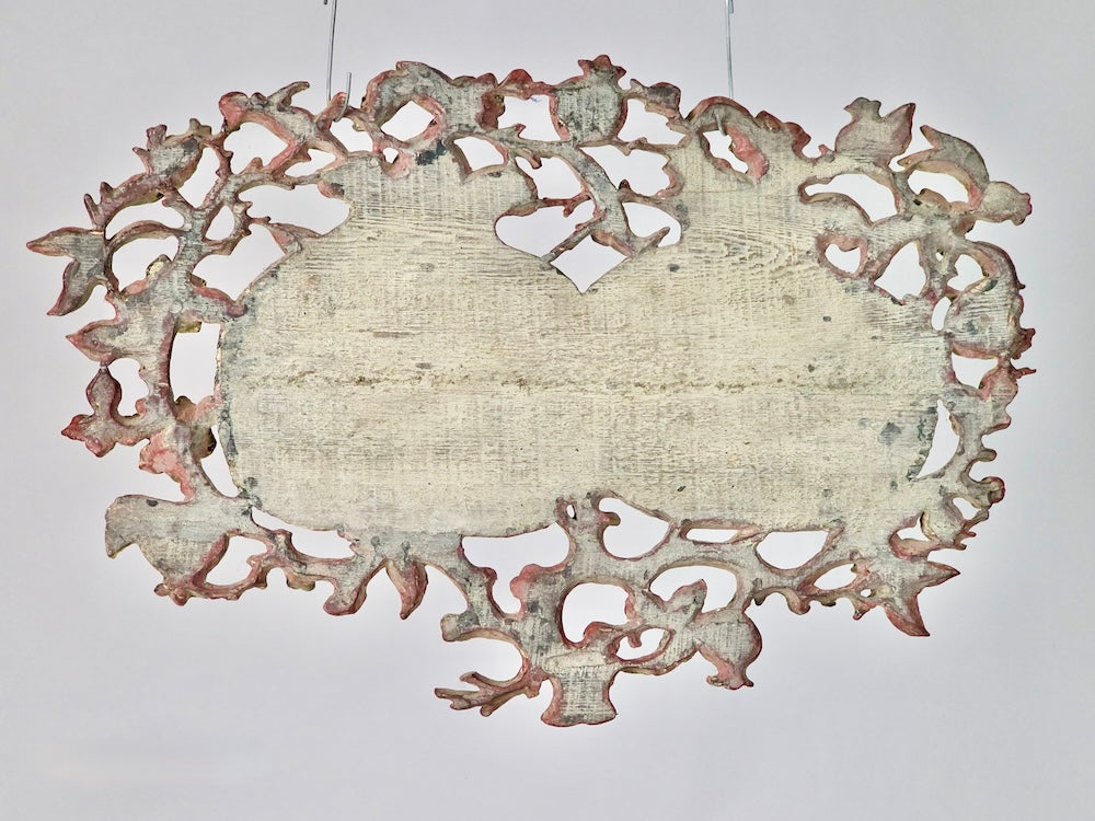 Authentic 19th-Century Qing Dynasty Chinese-Vietnamese Gilt Wood Pomegranate Wall Plaque Pair – Auspicious Prosperity Blessing - Niger Bend