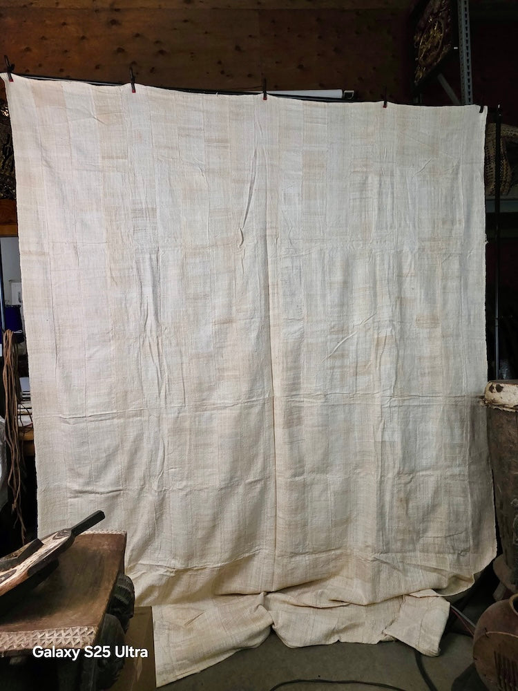 Full Size Mossi Homespun Cotton Natural Textile - Burkina Faso - Niger Bend