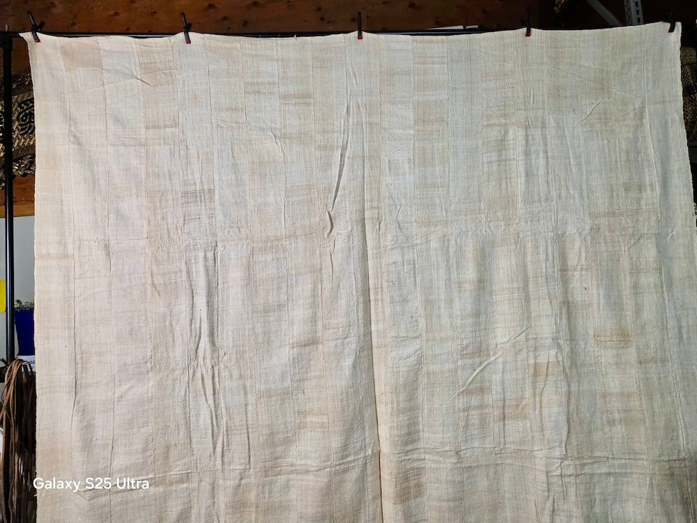 Full Size Mossi Homespun Cotton Natural Textile - Burkina Faso - Niger Bend