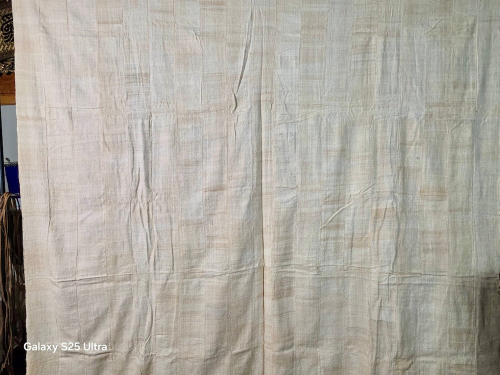 Full Size Mossi Homespun Cotton Natural Textile - Burkina Faso - Niger Bend