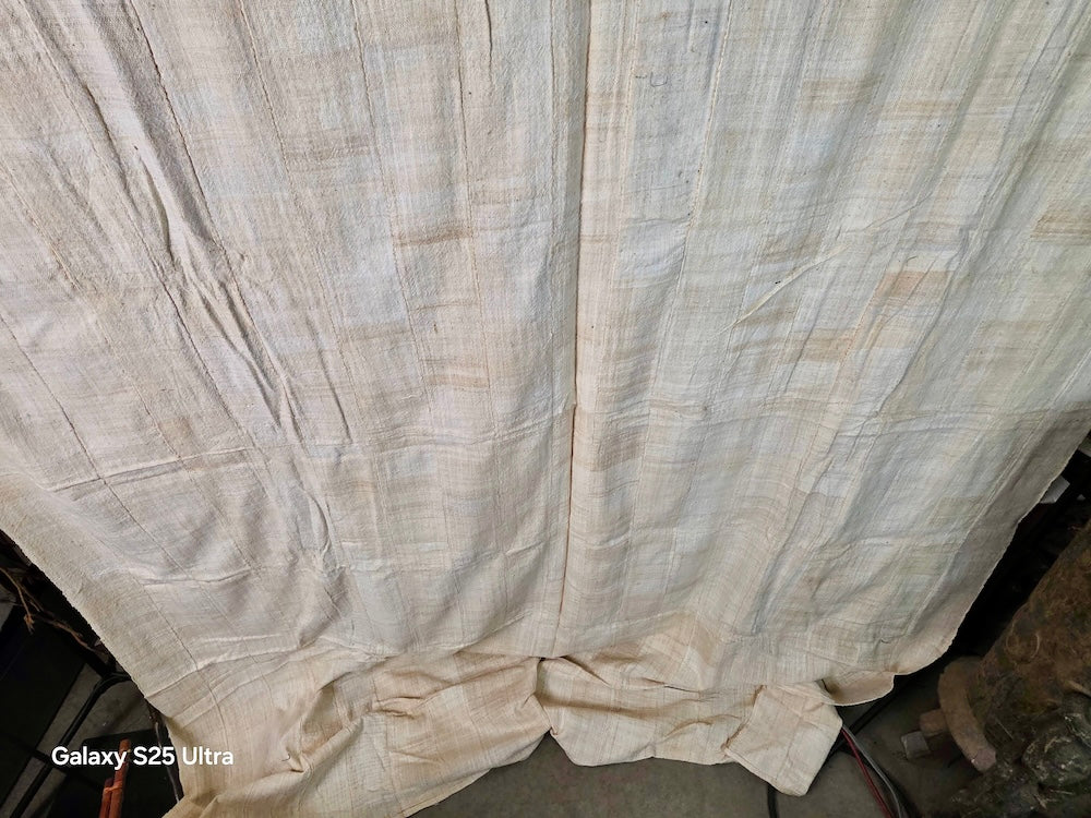 Full Size Mossi Homespun Cotton Natural Textile - Burkina Faso - Niger Bend