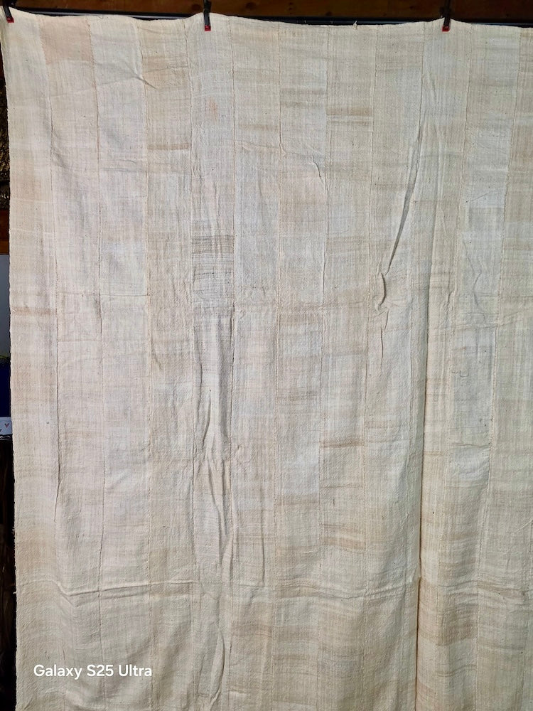 Full Size Mossi Homespun Cotton Natural Textile - Burkina Faso - Niger Bend