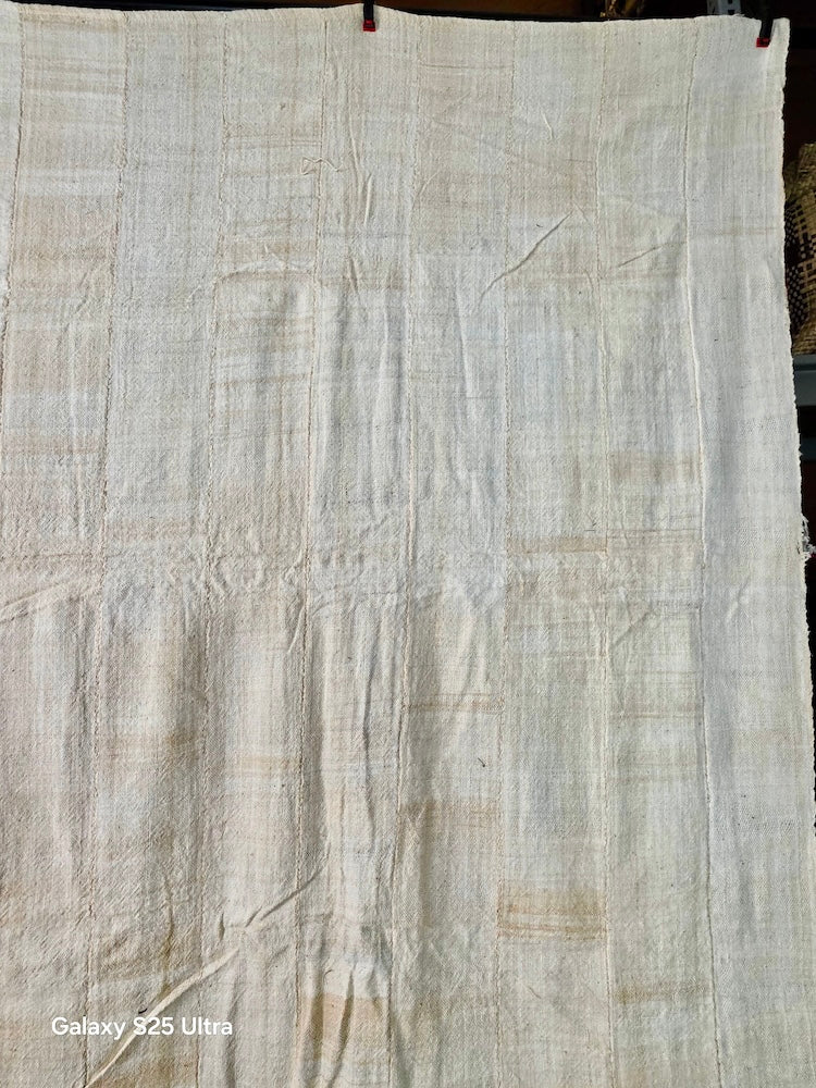 Full Size Mossi Homespun Cotton Natural Textile - Burkina Faso - Niger Bend