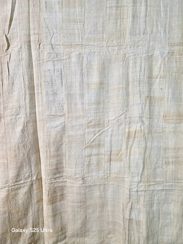 Full Size Mossi Homespun Cotton Natural Textile - Burkina Faso - Niger Bend