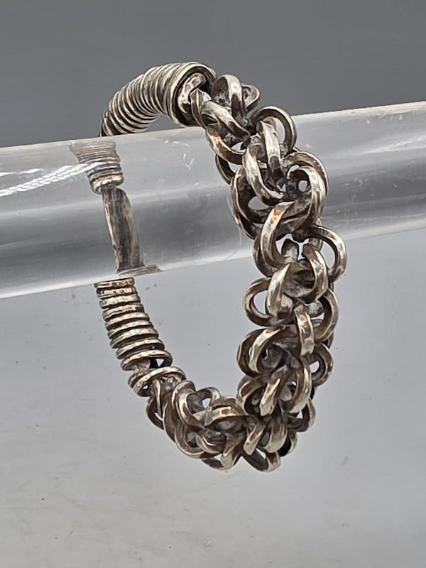 Hand-forged Silver Chain Bracelet Tibet/Southwest China - late 20th Century