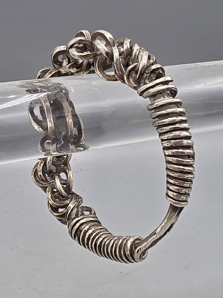 Hand-forged Silver Chain Bracelet Tibet/Southwest China - late 20th Century