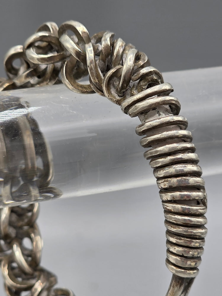 Hand-forged Silver Chain Bracelet Tibet/Southwest China - late 20th Century