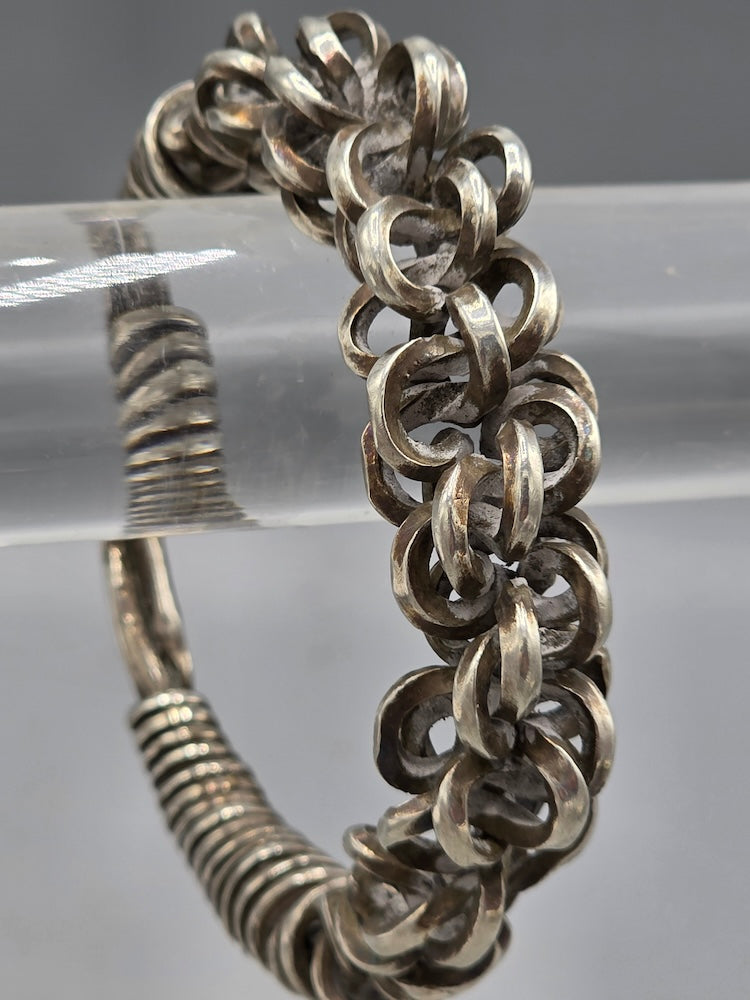Hand-forged Silver Chain Bracelet Tibet/Southwest China - late 20th Century