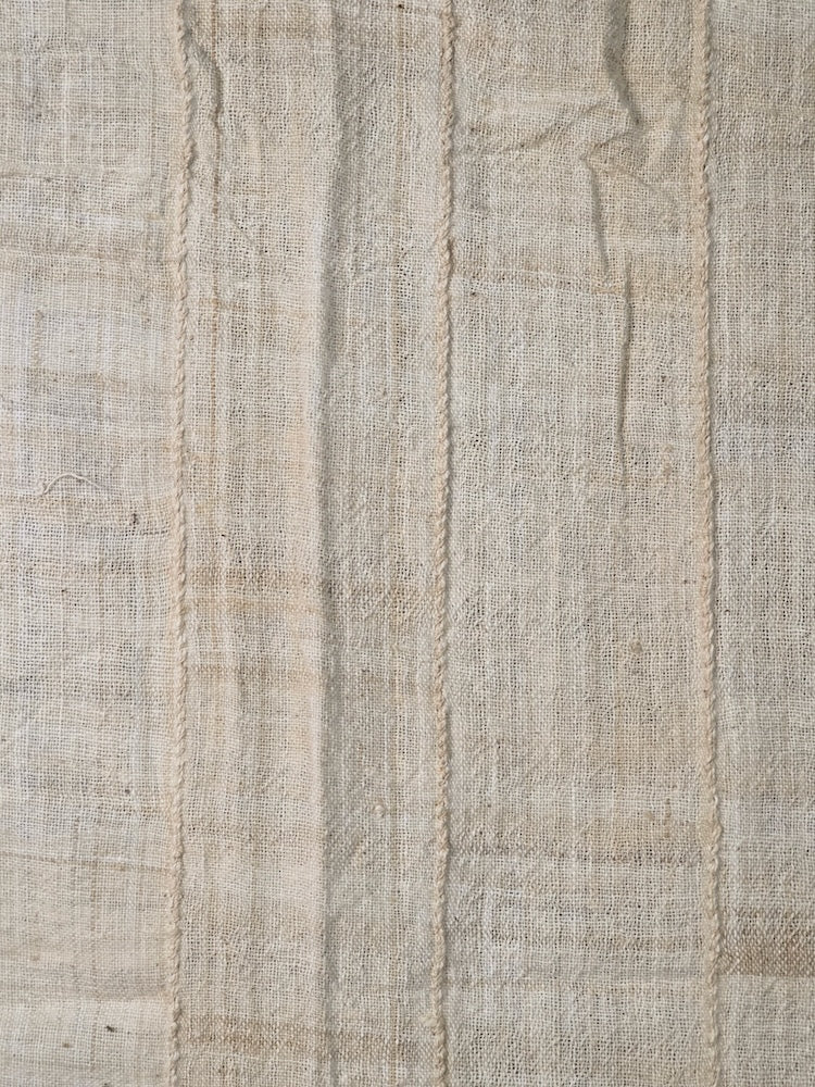 Full Size Mossi Homespun Cotton Natural Textile - Burkina Faso