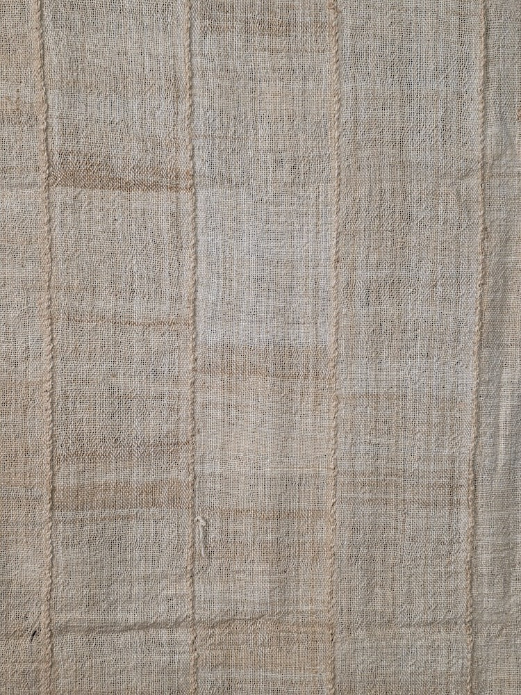 Full Size Mossi Homespun Cotton Natural Textile - Burkina Faso