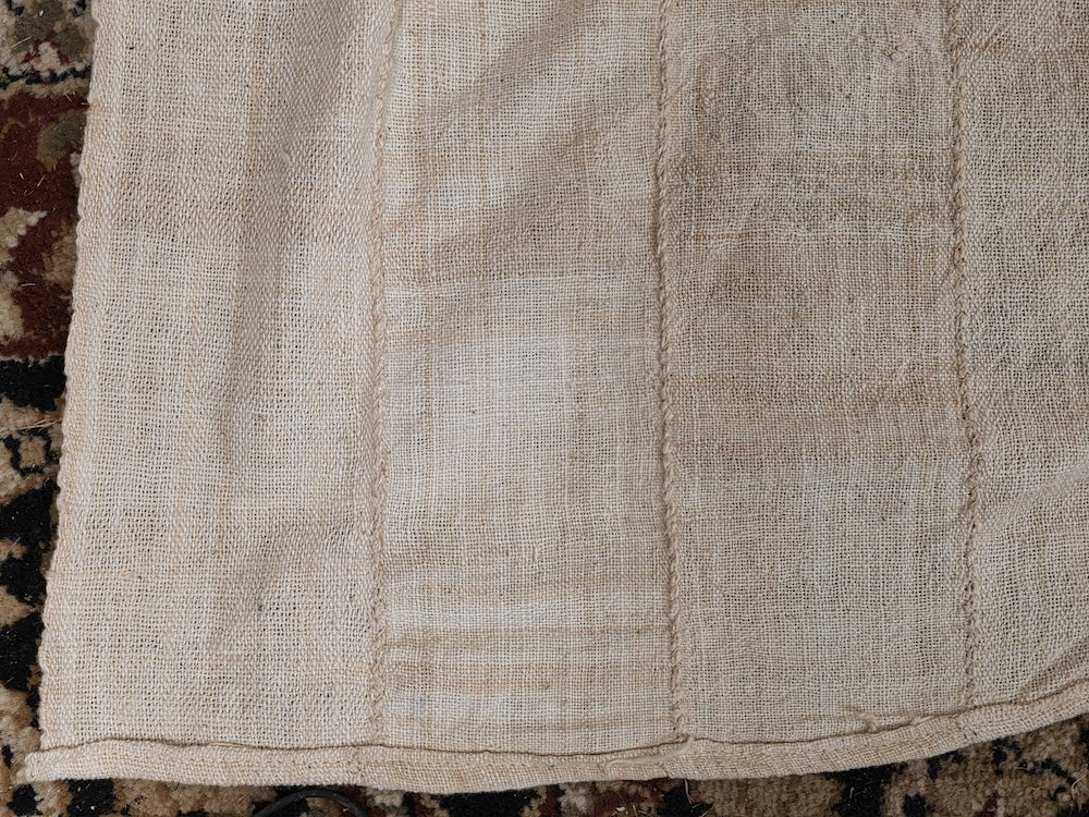 Full Size Mossi Homespun Cotton Natural Textile - Burkina Faso