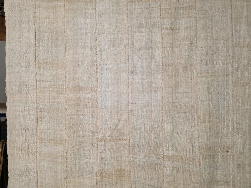 Full Size Mossi Homespun Cotton Natural Textile - Burkina Faso