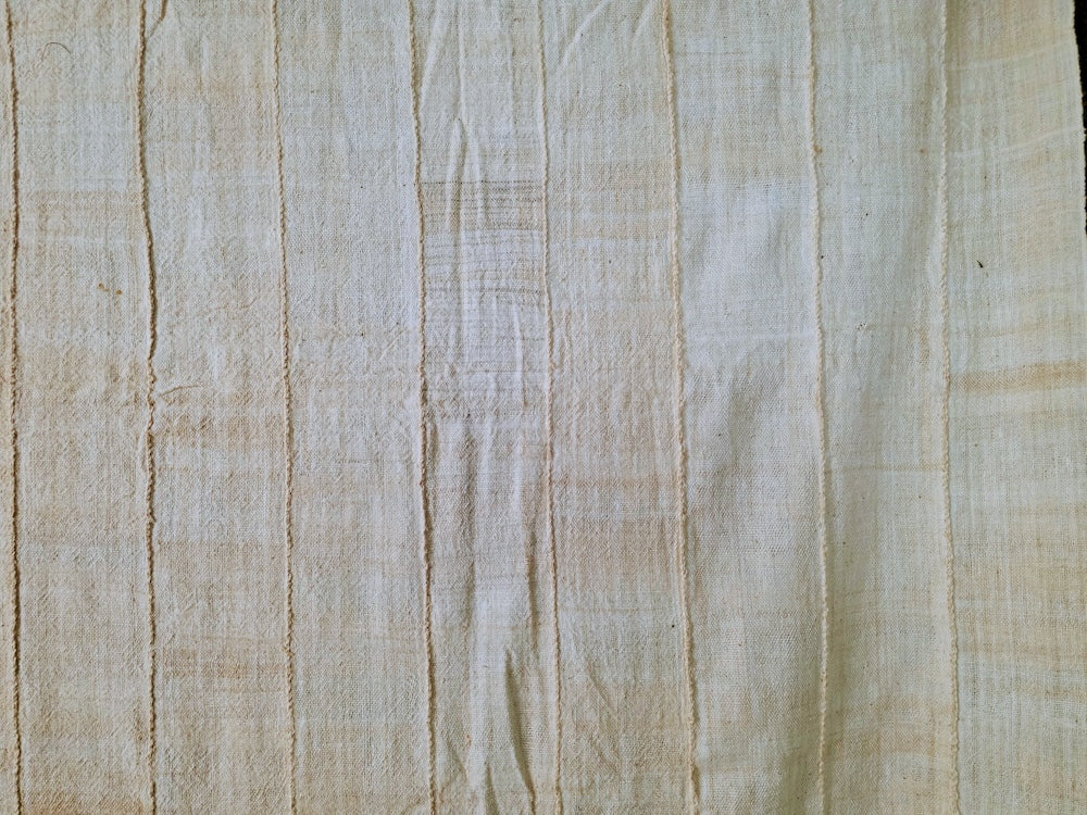 Full Size Mossi Homespun Cotton Natural Textile - Burkina Faso