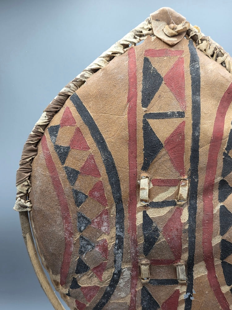 Maasai Shield Distressed, on Stand - Kenya