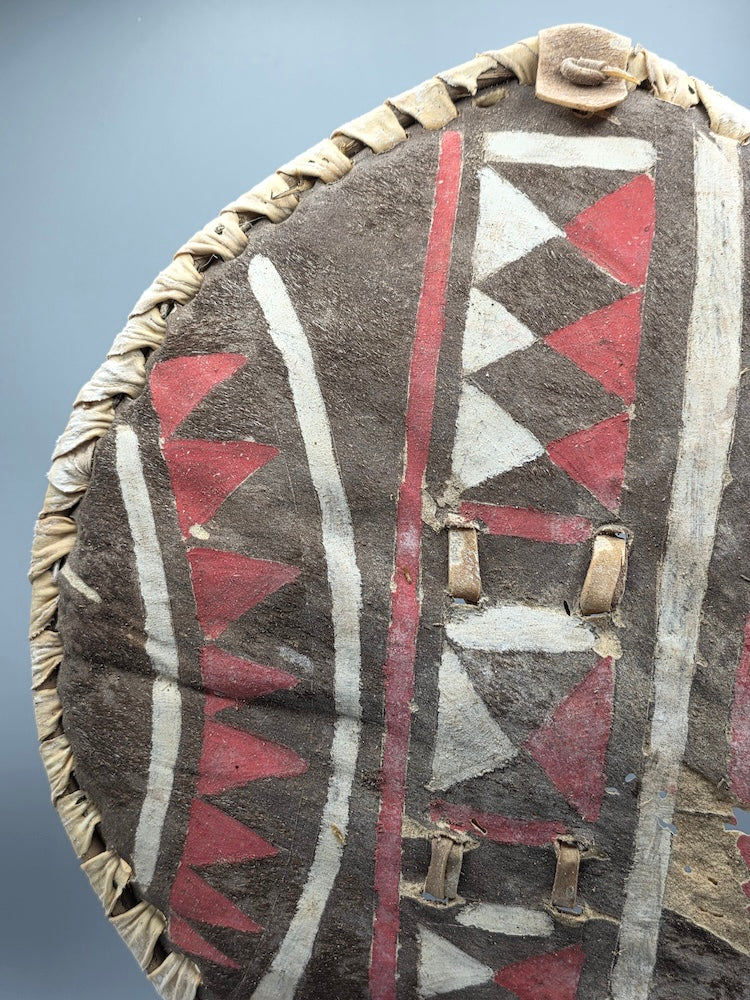 Maasai Shield Distressed, on Stand - Kenya