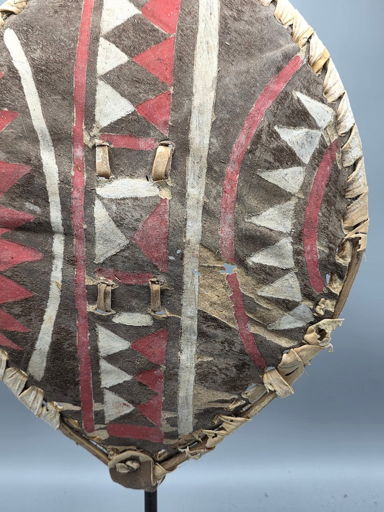 Maasai Shield Distressed, on Stand - Kenya