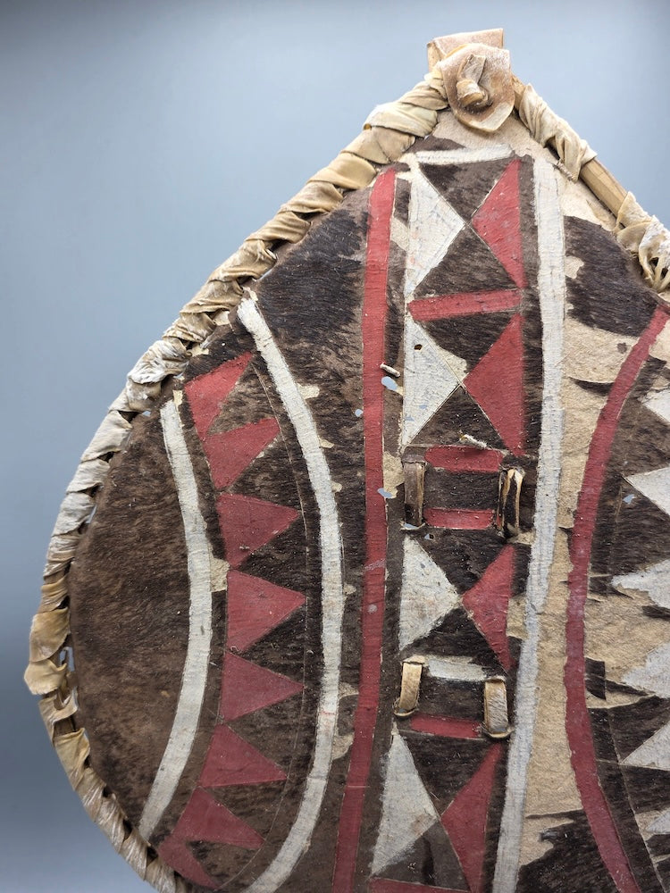 Maasai Shield Distressed, on Stand - Kenya