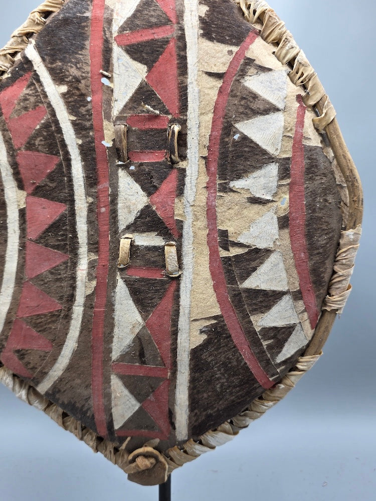Maasai Shield Distressed, on Stand - Kenya