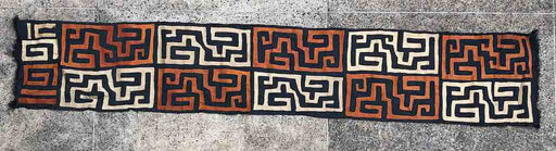 Kuba Cloth Long Raffia Textile | 126 x 22"