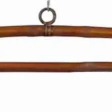 Bamboo Textile Hanger for 16" Wide Tapestry - Detachable Lower Bar Style