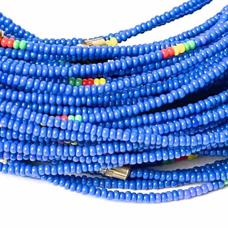 Single strand, single color tiny bead anklet
