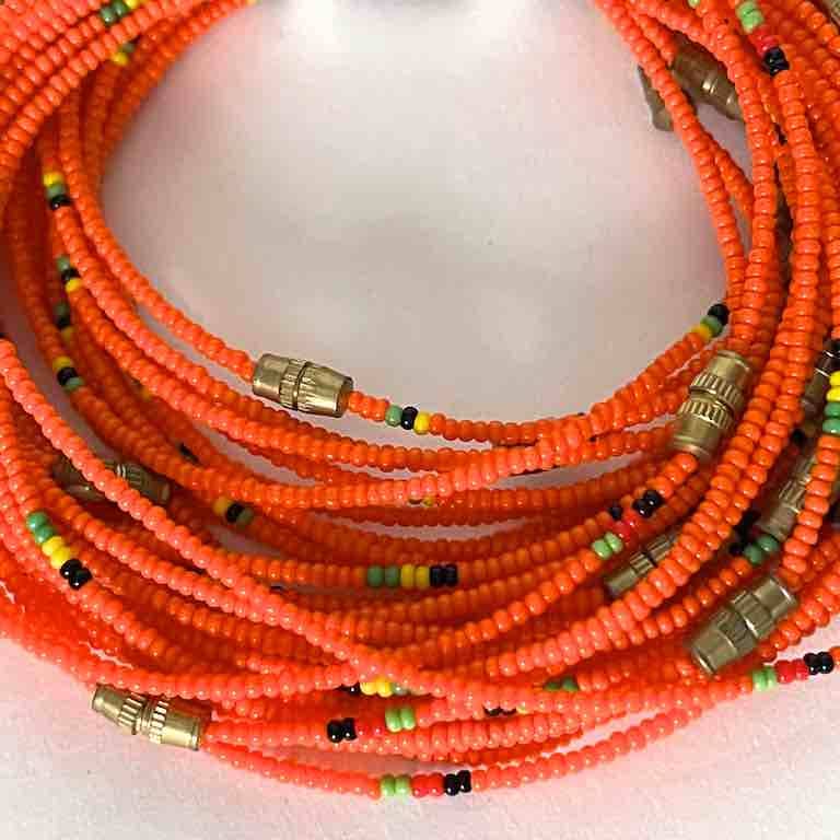 Single strand, single color tiny bead bracelet