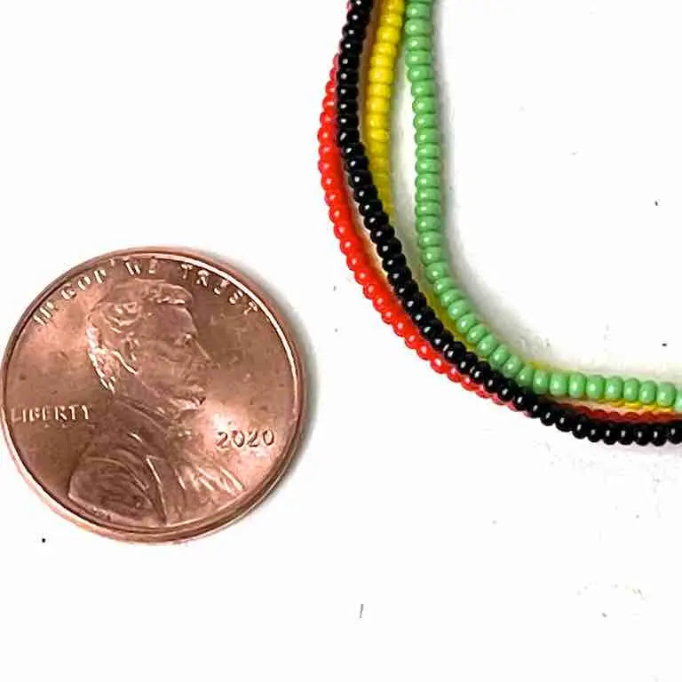 4-strand 4-color tiny beaded bracelet
