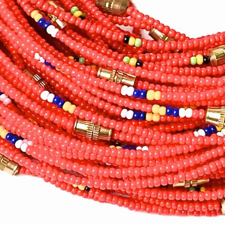 Single strand, single color tiny bead anklet