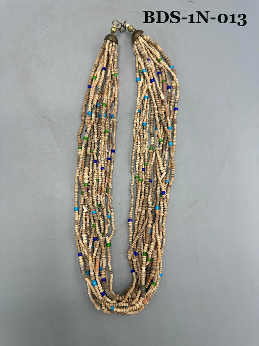 Smallest Excavated Clay Bead, Tiny Glass Bead Necklaces - Mali