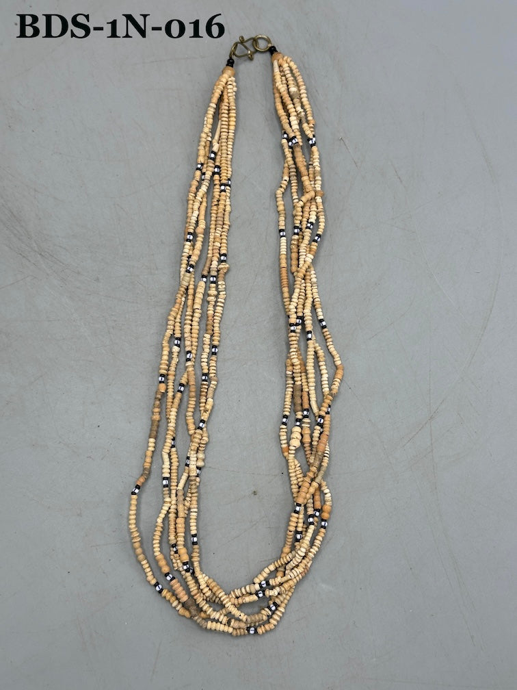 Smallest Excavated Clay Bead, Tiny Glass Bead Necklaces - Mali