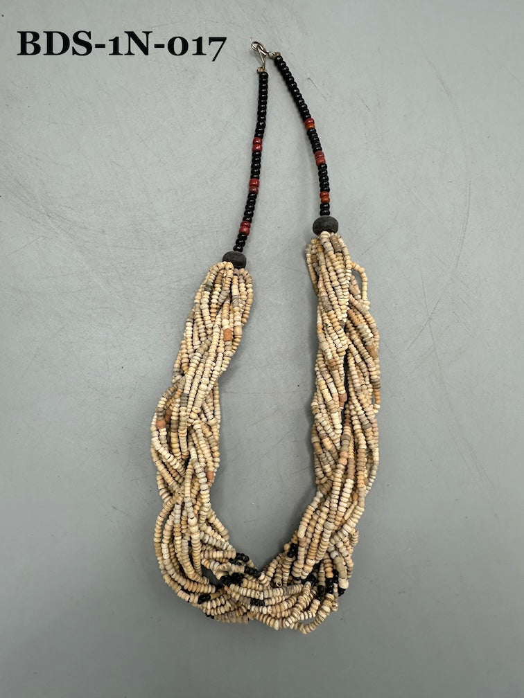 Smallest Excavated Clay Bead, Tiny Glass Bead Necklaces - Mali
