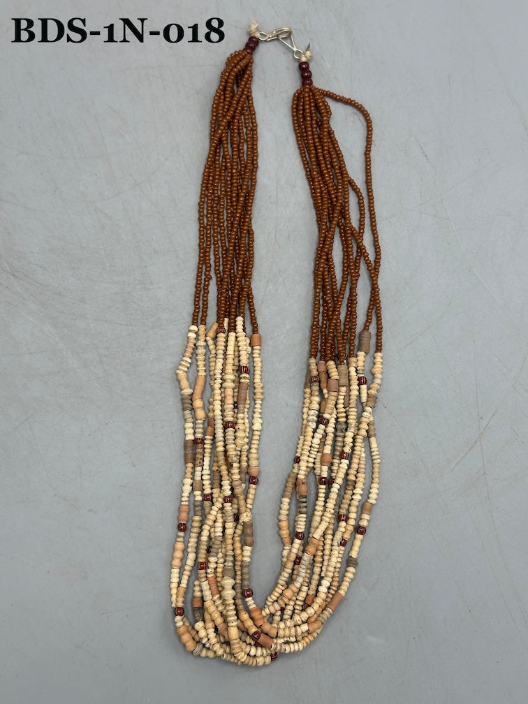 Smallest Excavated Clay Bead, Tiny Glass Bead Necklaces - Mali