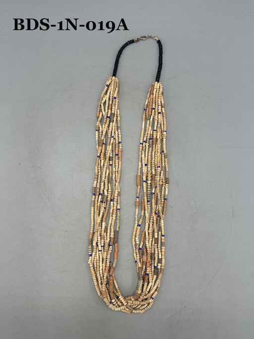Smallest Excavated Clay Bead, Tiny Glass Bead Accent Necklaces - Mali