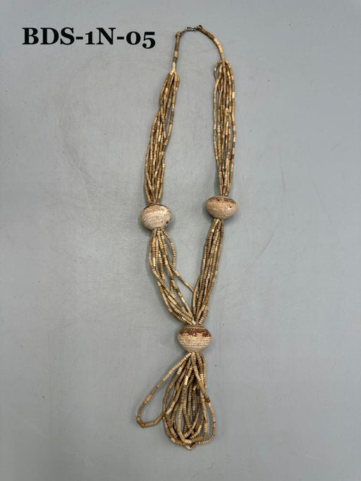 Smallest Excavated Clay Bead, Clay Spindle Whorl, Brass Pendant Necklaces - Mali
